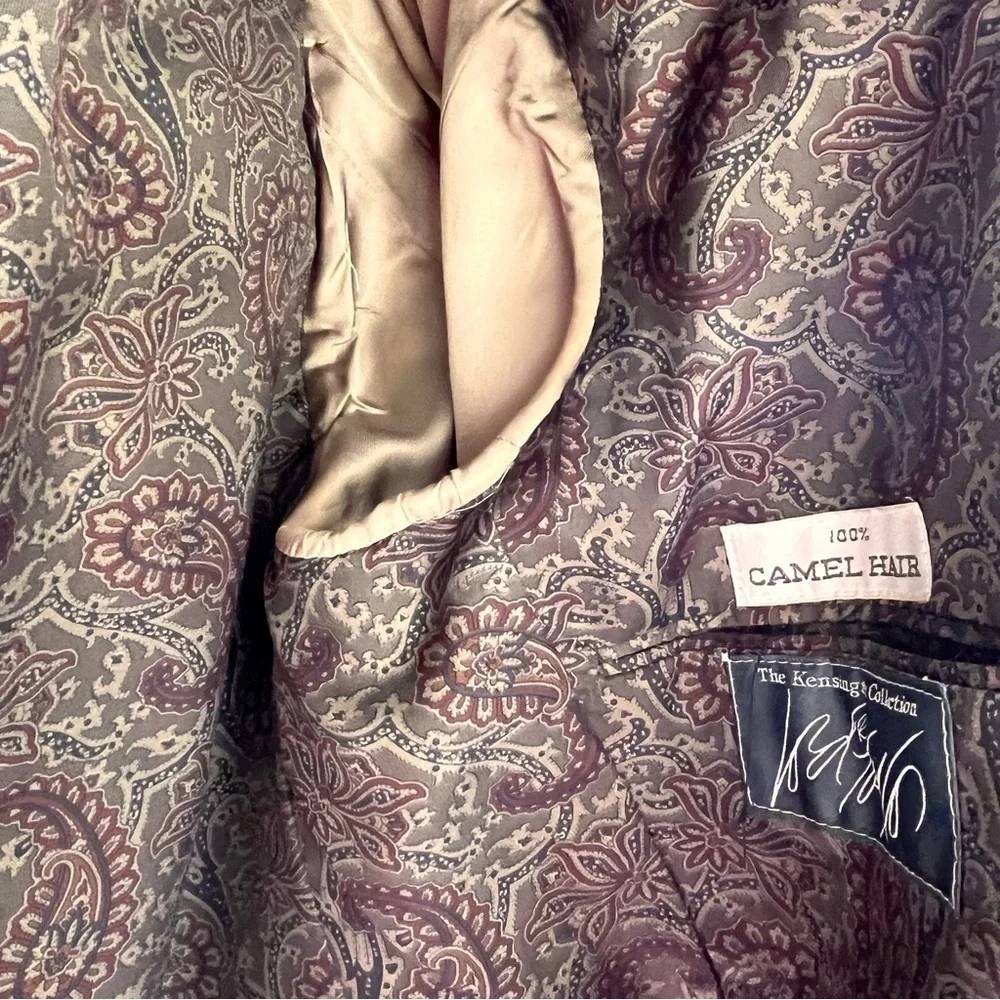 Vintage Lord & Taylor Bill Blass Camel Hair Suit Jacket Blazer Old Money Preppy